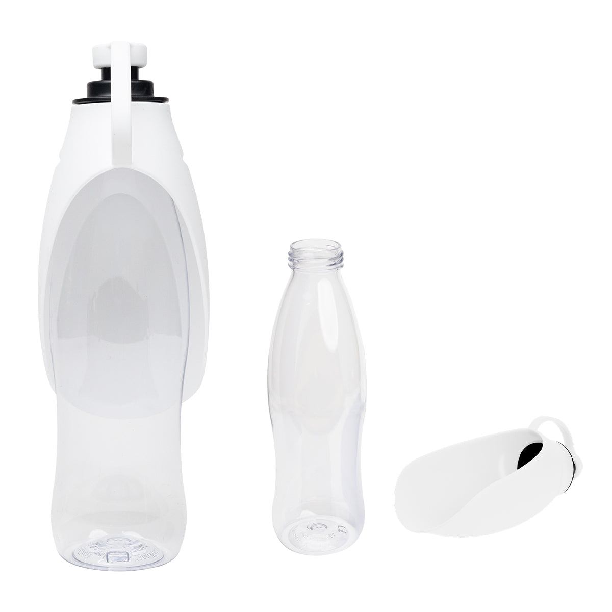21 Oz. Recycled Pet Water Bottle & Dispensing Bowl