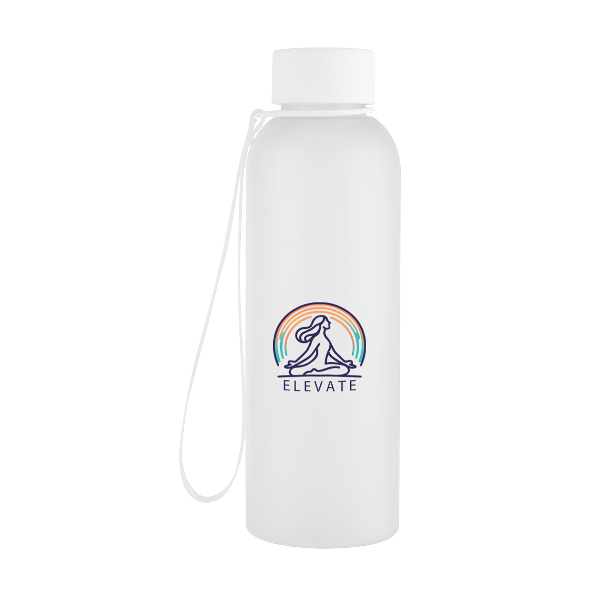 20 Oz. Morgan rPET Rubberized Bottle With Carry Strap