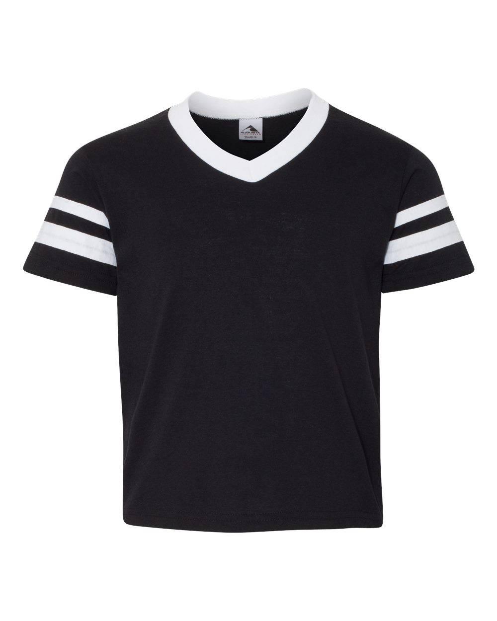 Youth V-Neck Jersey with Striped Sleeves - 361