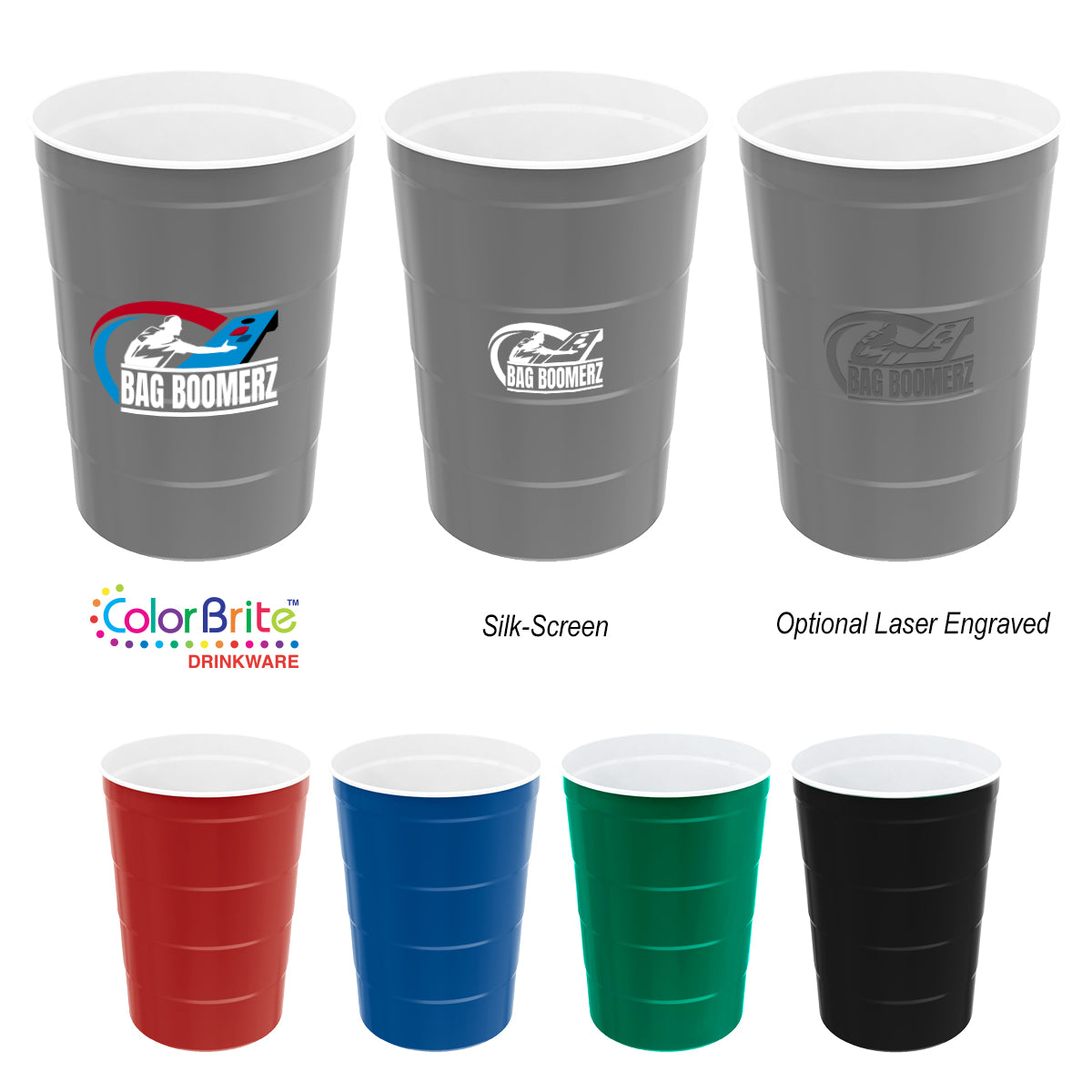 GRAY 16 Oz. Steel Chill-Cup™