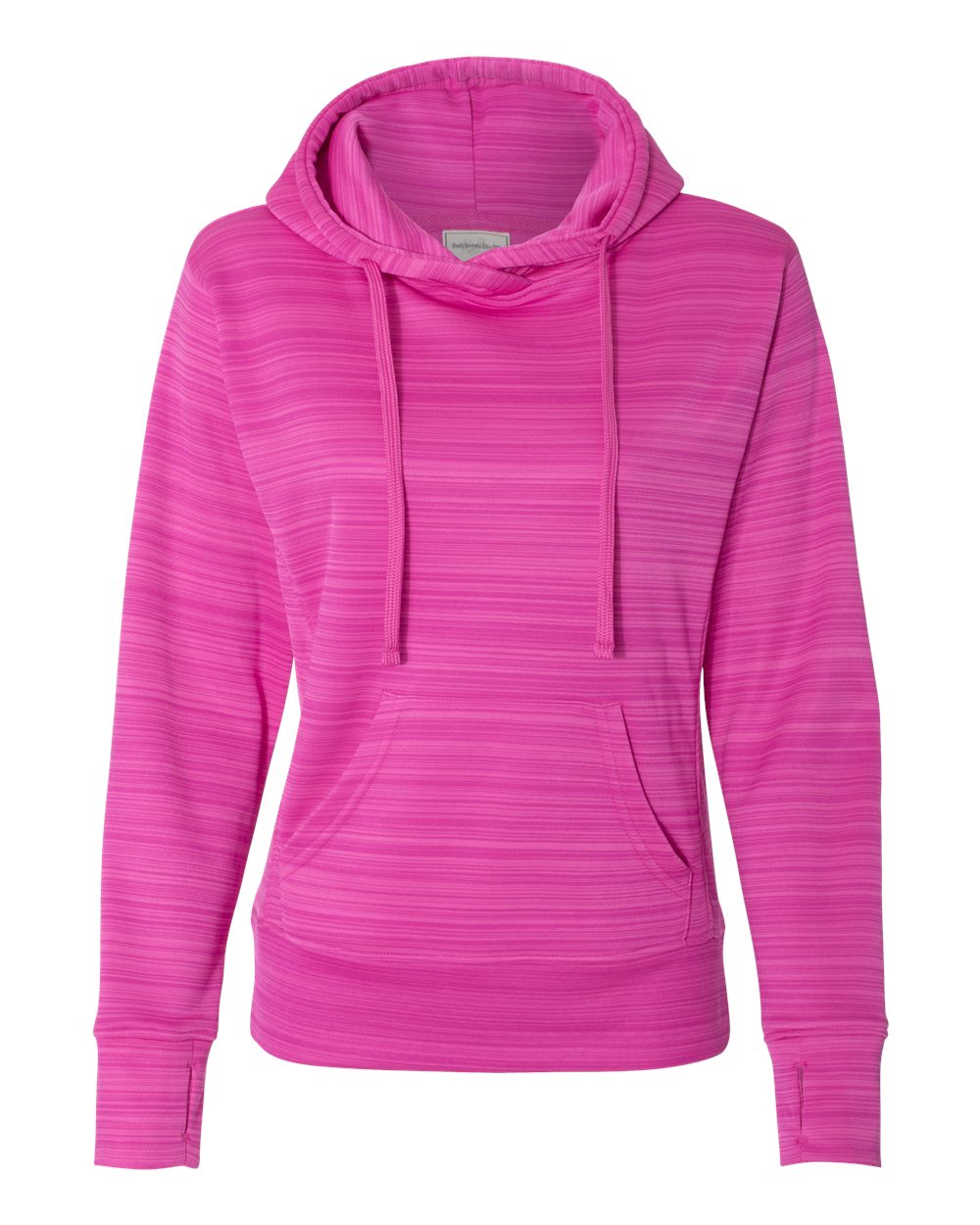Women's Odyssey Striped Performance Fleece Lapover Hooded Sweatshirt - 8662