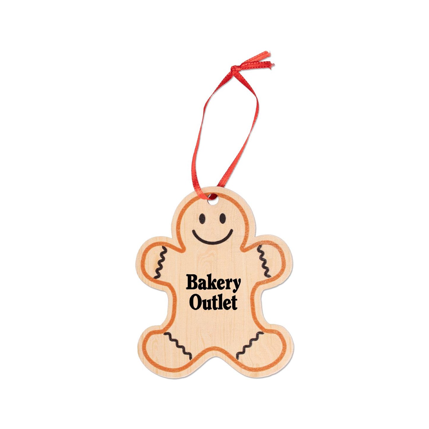 Wood Wooden Gingerbread Man Ornament