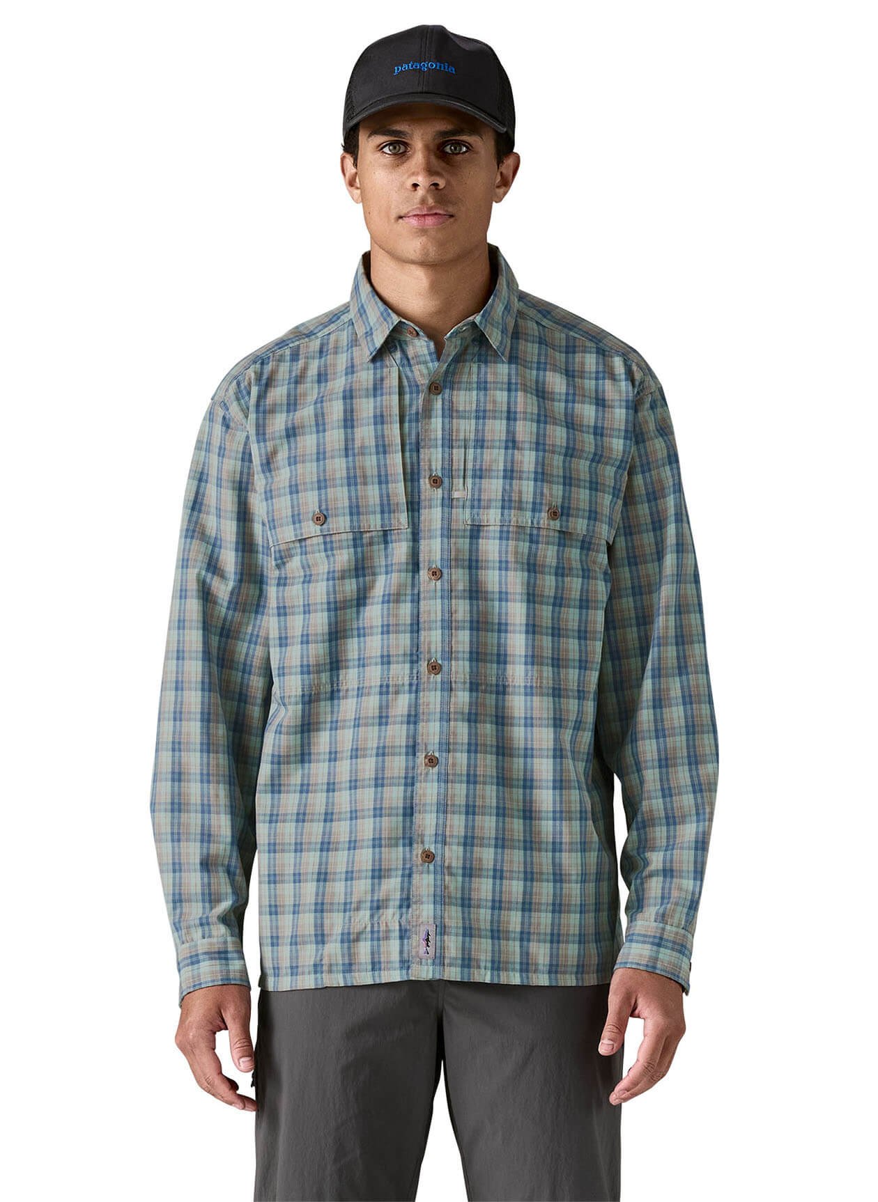Patagonia Men's Long Sleeve Island Hopper Shirt - Dipper: Utility Blue - XS