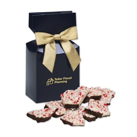 Peppermint Bark in Navy Premium Delights Gift Box