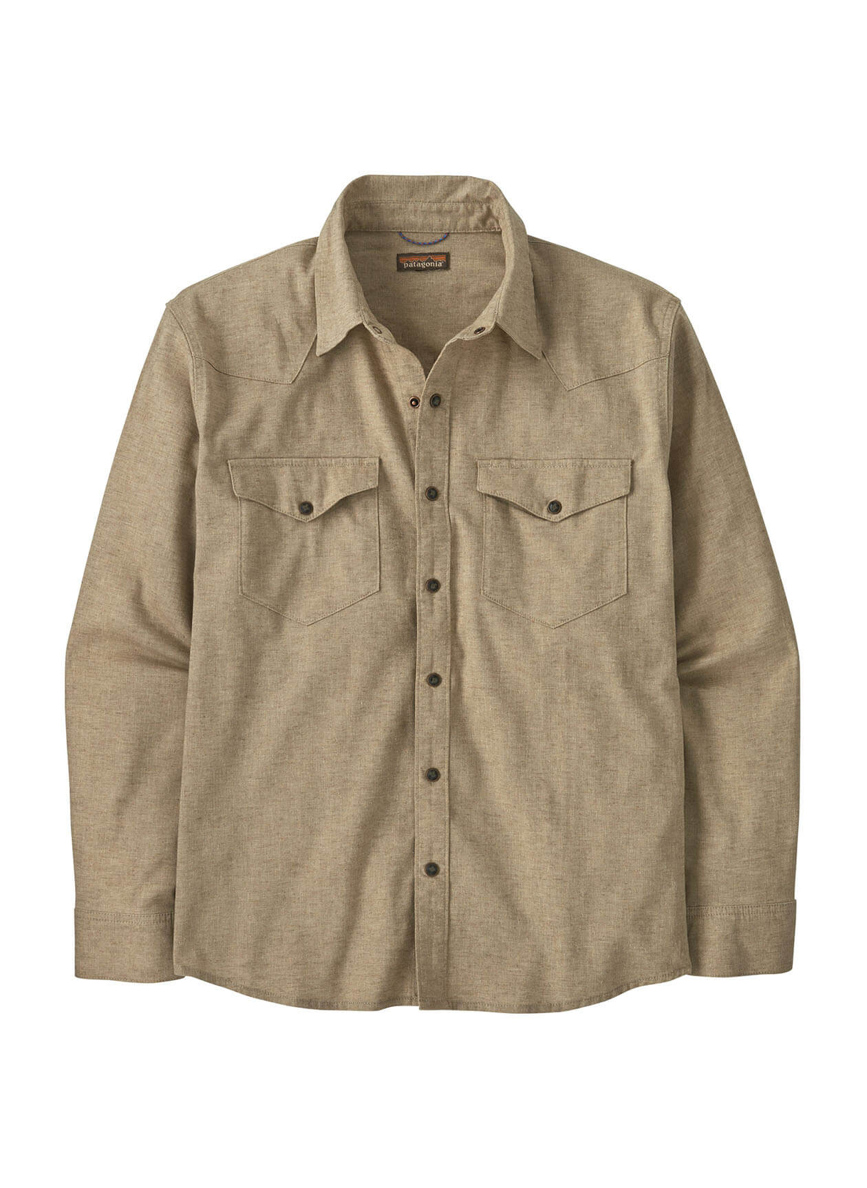 Patagonia Men's Long Sleeve Western Snap Shirt - Whole Weave: Black - SM