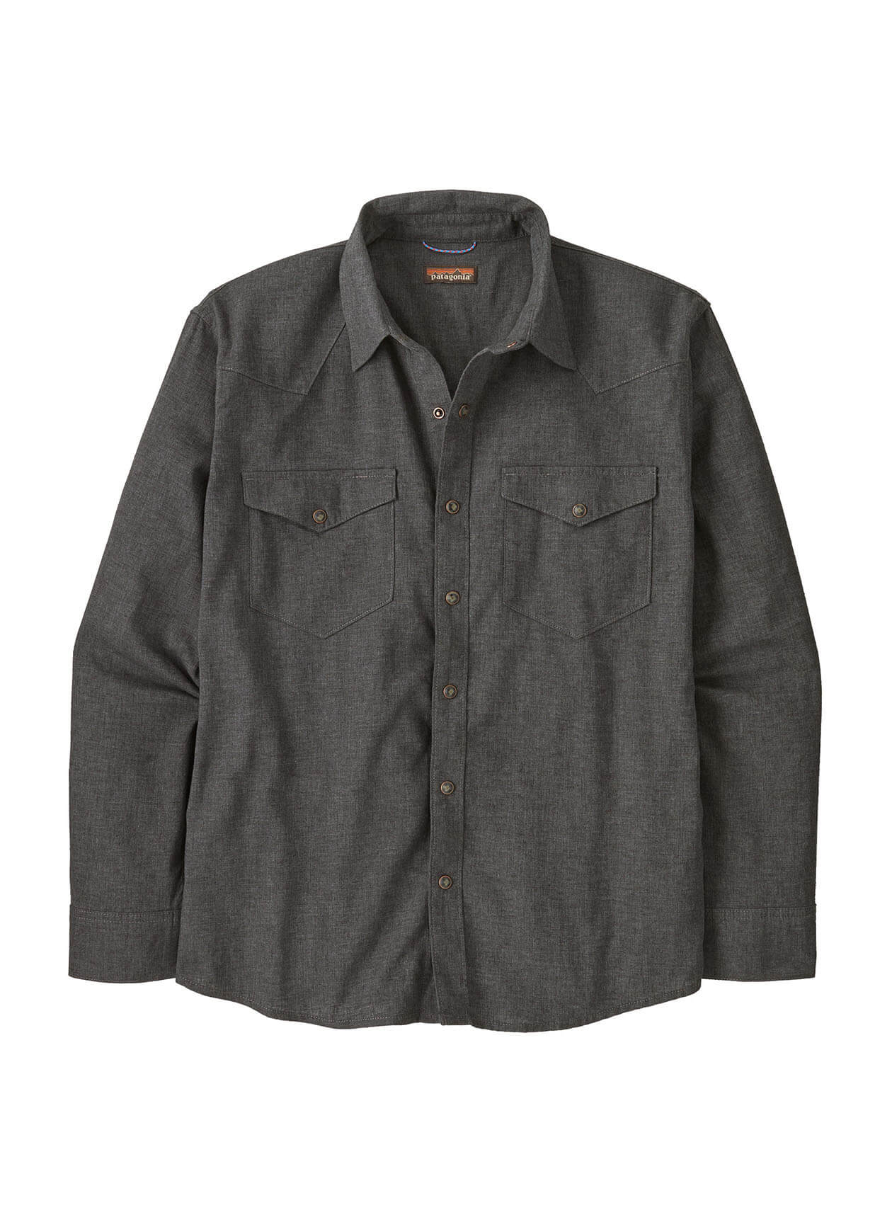 Patagonia Men's Long Sleeve Western Snap Shirt - Whole Weave: Black - XS