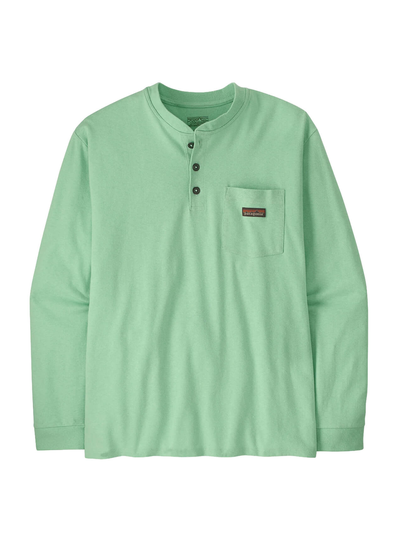 Patagonia Men's Long-Sleeved Work Henley Pocket T-Shirt - Black - XXL
