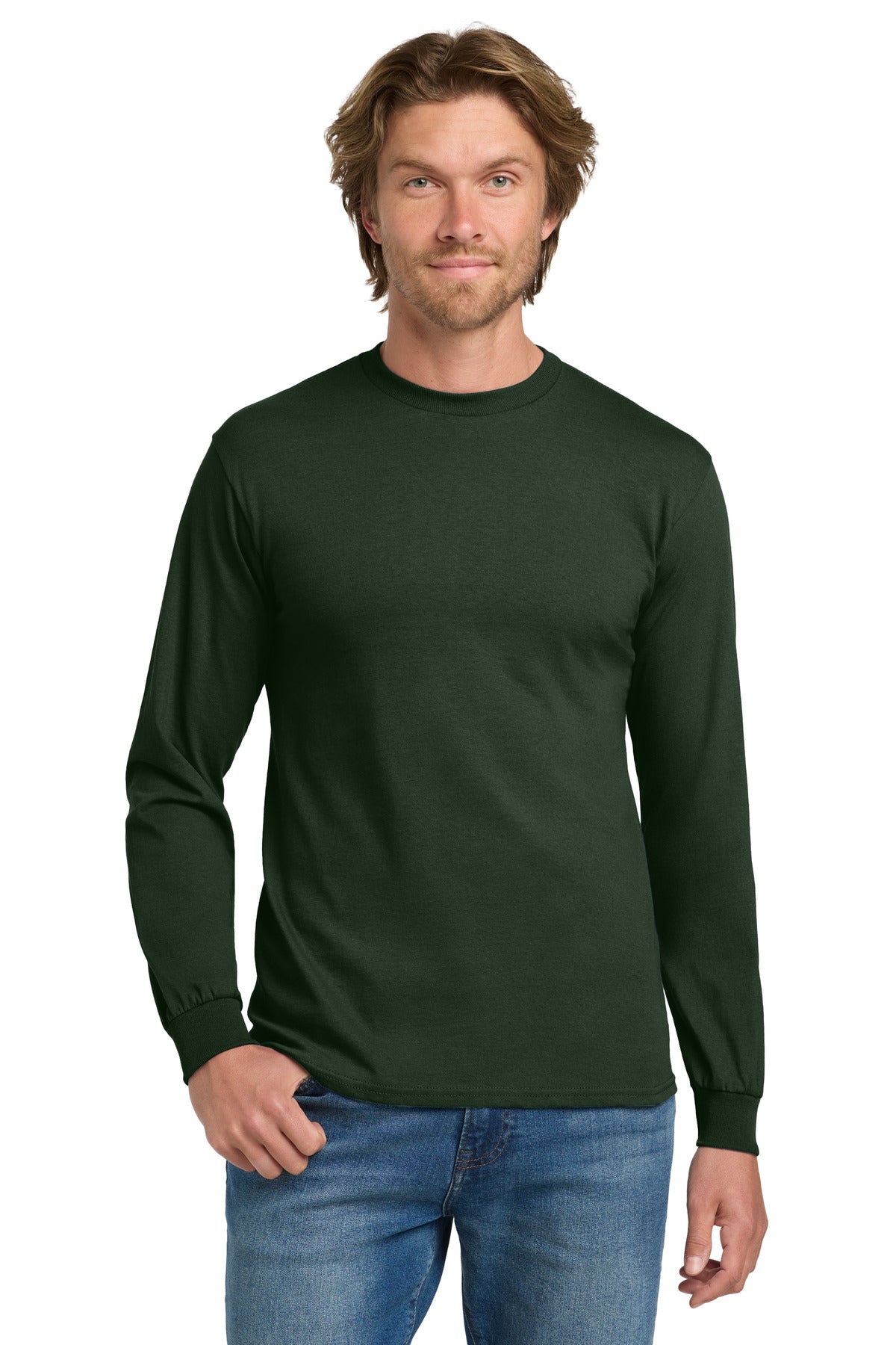SanMar 5400_forestgreen_model_front.jpg