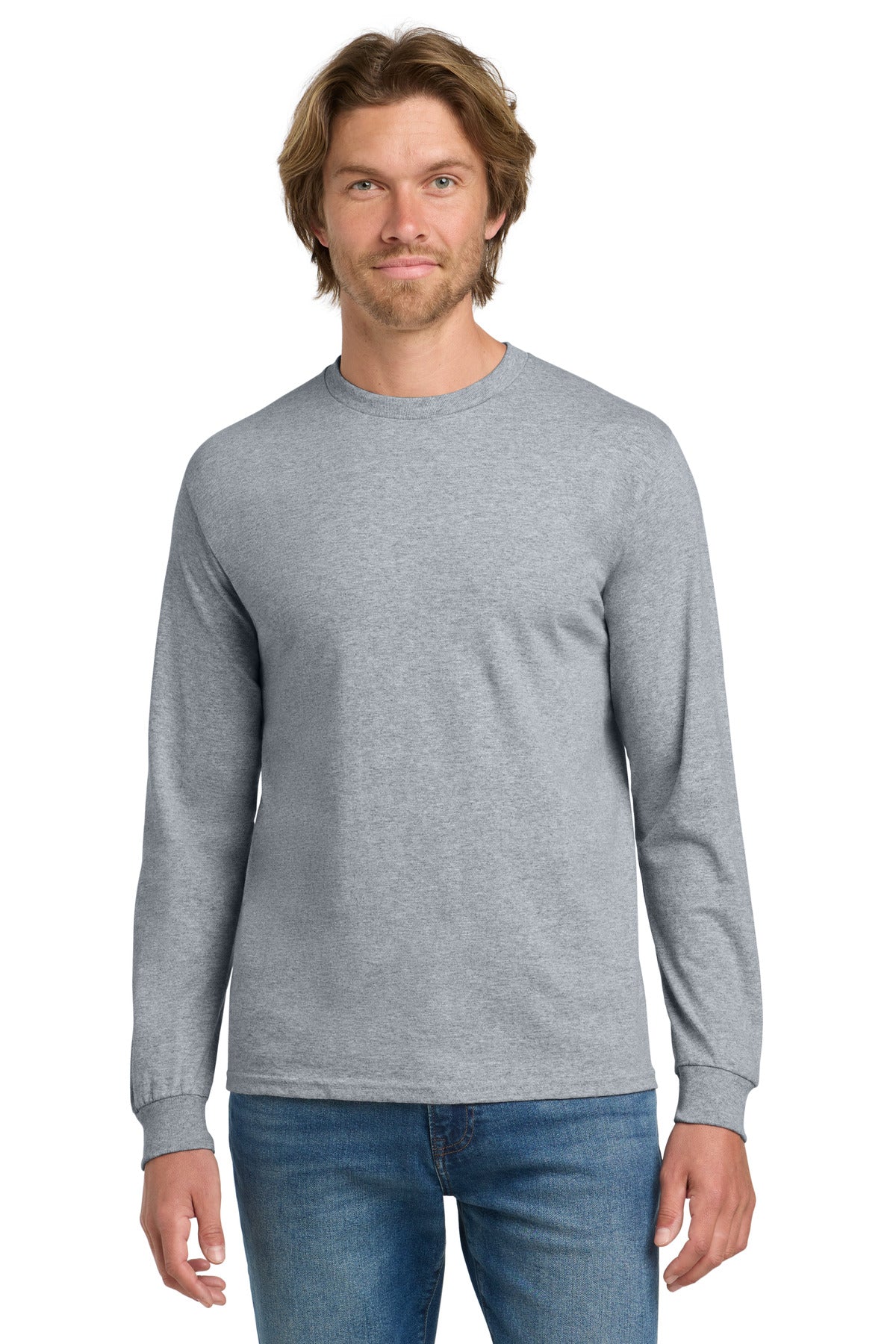 SanMar 5400_sportgrey_model_front.jpg
