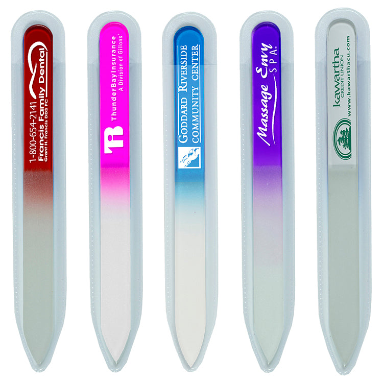 Frost “Nailed It” Tempered Glass Nail File in Clear Sleeve