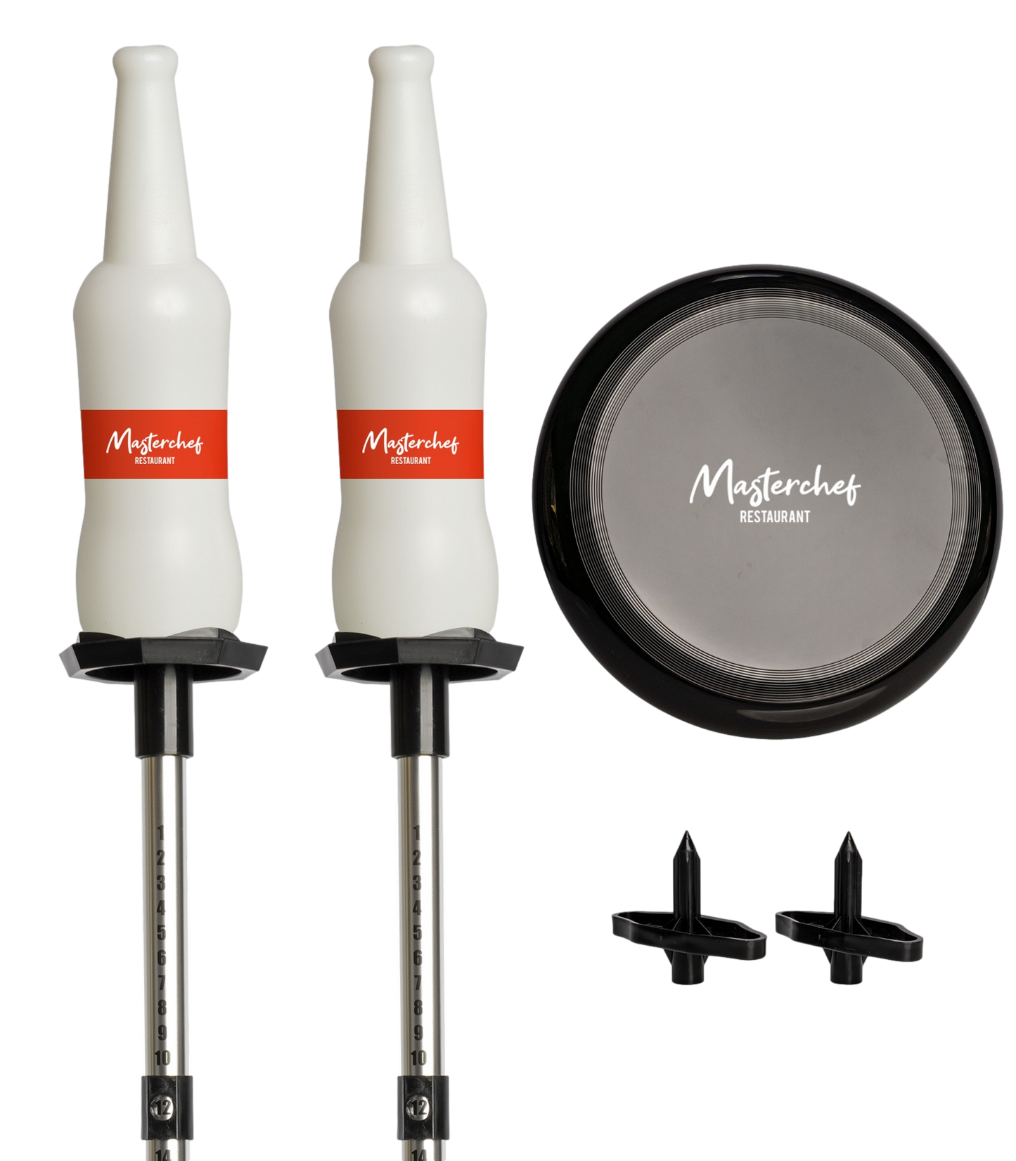 White Bottles / Black Disc BottleBust