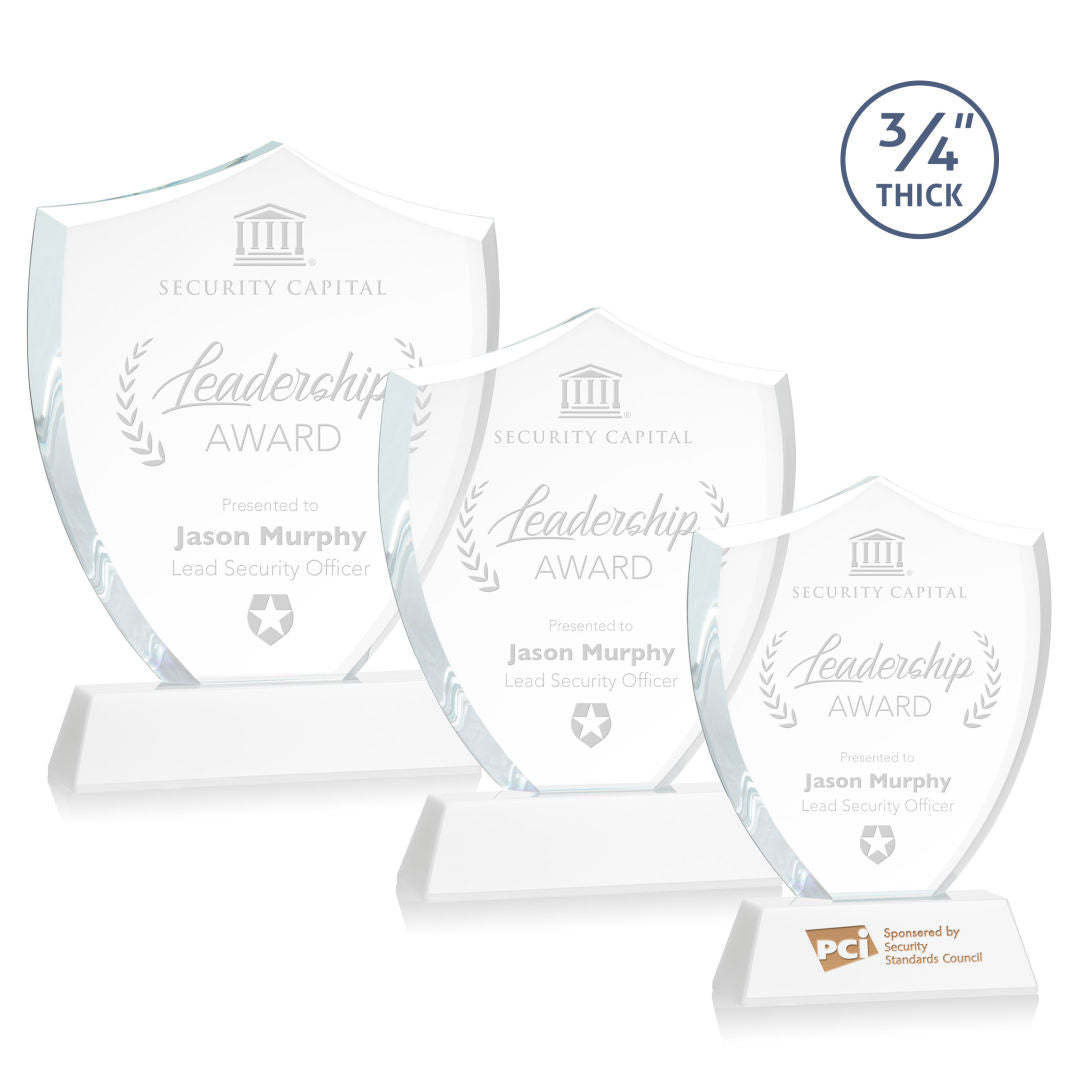 Scudo Shield Award on Newhaven - White