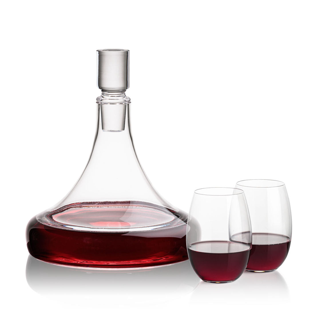 Ashby Decanter & Carlita Stemless Wine