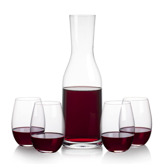 Caldmore Carafe & Laurent Stemless Wine