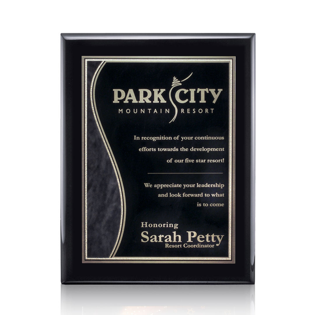 Oakleigh/Nobleton Plaque - Black Finish