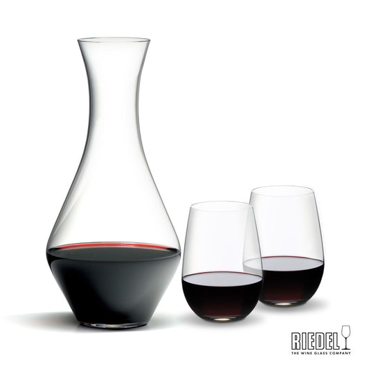 RIEDEL Merlot Decanter & Stemless Wine Set