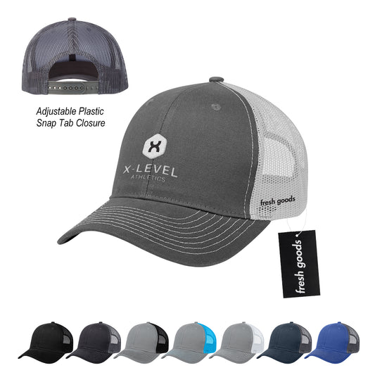 BLACK WITH BLACK Fresh Goods Cotton Twill Mesh Back Cap