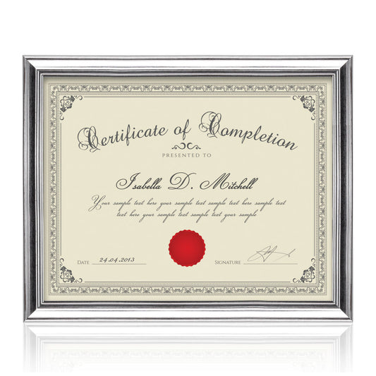 Ellison Certificate Frame - Silver