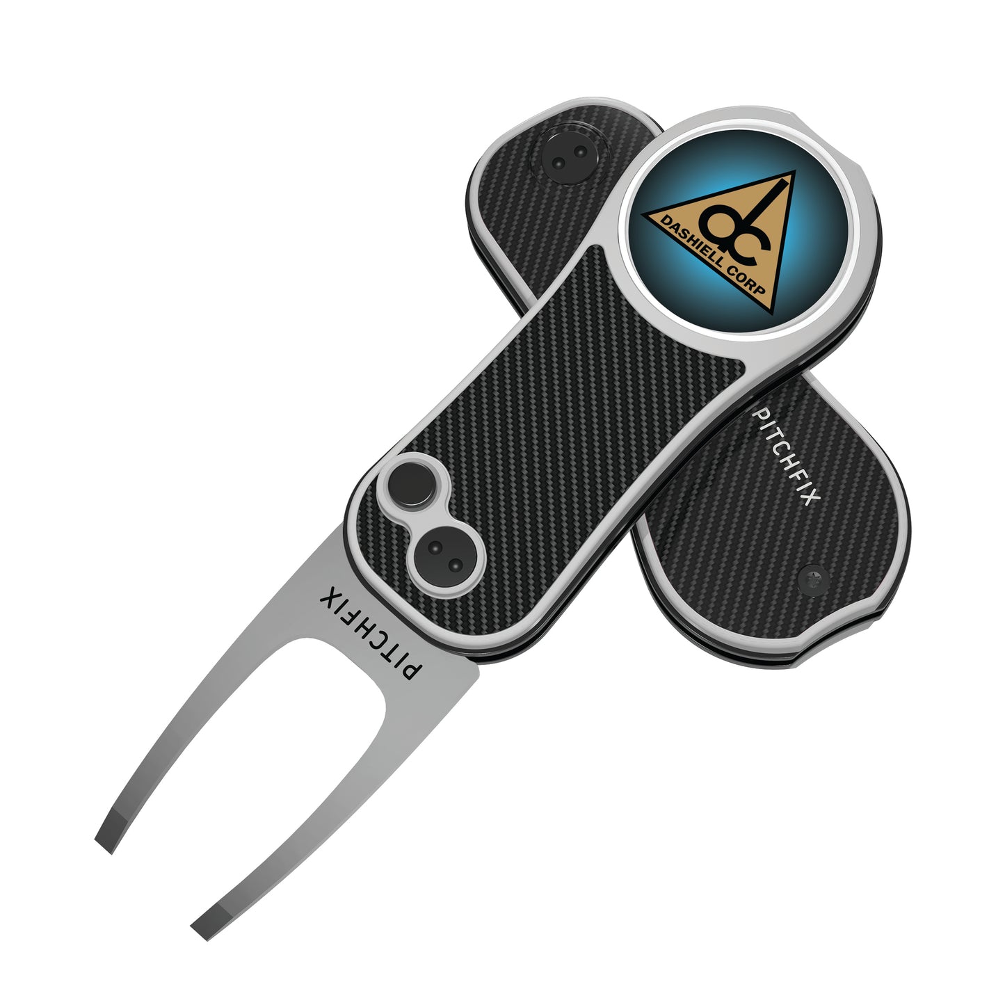 Pitchfix Hybrid Golf Divot Tool in Window Tin