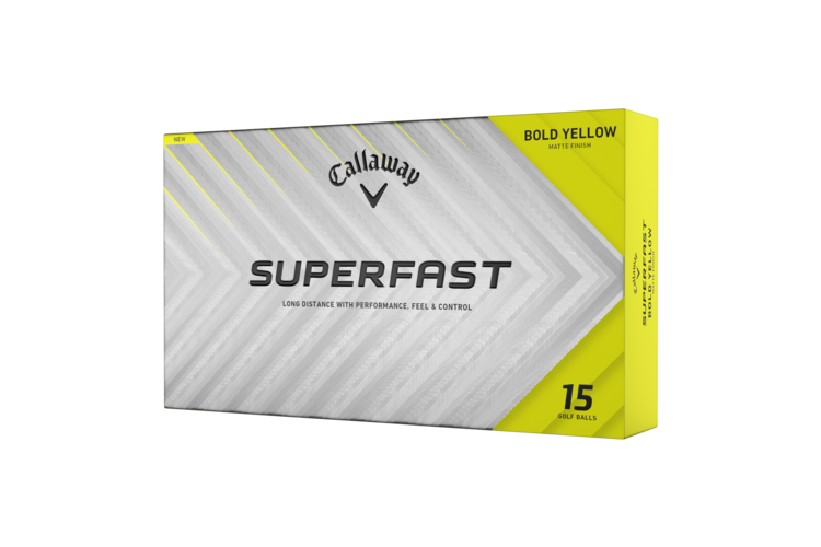 Callaway Superfast Golf Balls 15-Ball Pack - Bold Yellow