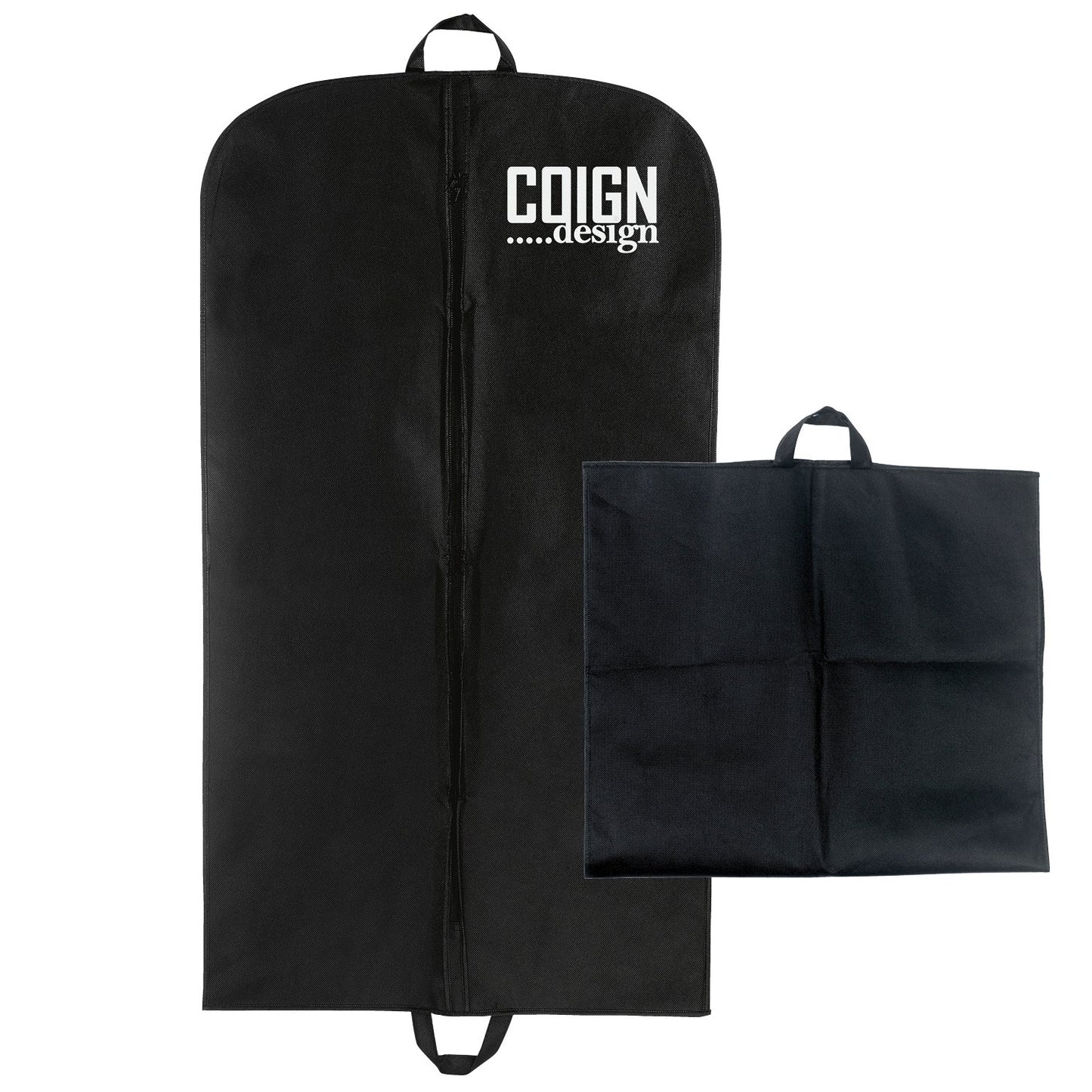 Front View of Black Good Value™ Basic Garment Bag