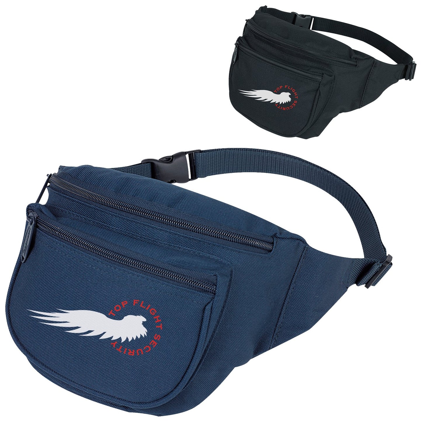 Front View of Navy Fanny Pack