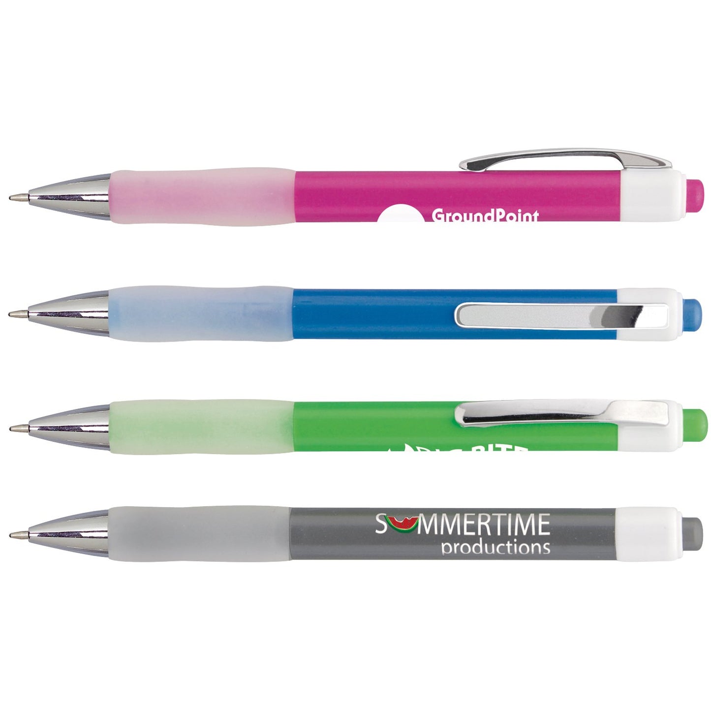 Front View of Blue with Black Ink Twilight Pen