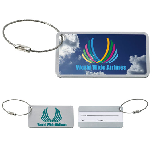 Silver Good Value™ Compact Luggage Tag