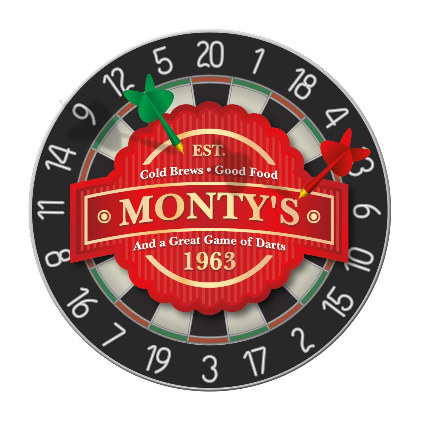 Front View of White Good Value™ 4" Circle Magnet