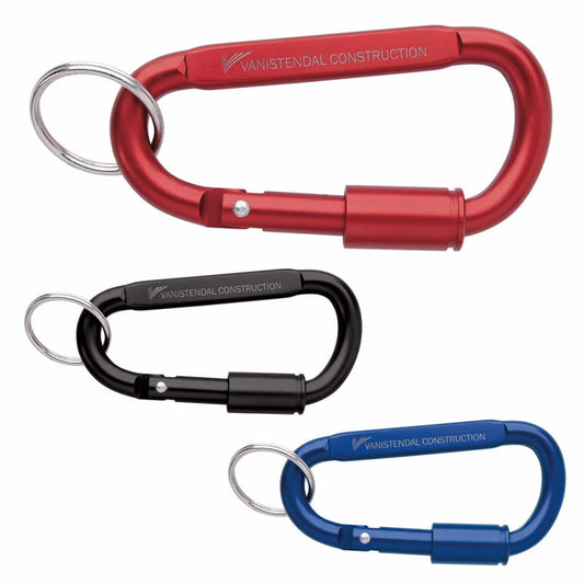 Black Good Value™ Keyring Carabiner with Lock