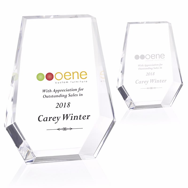 Clear JAFFA® Acrylic Shield Award