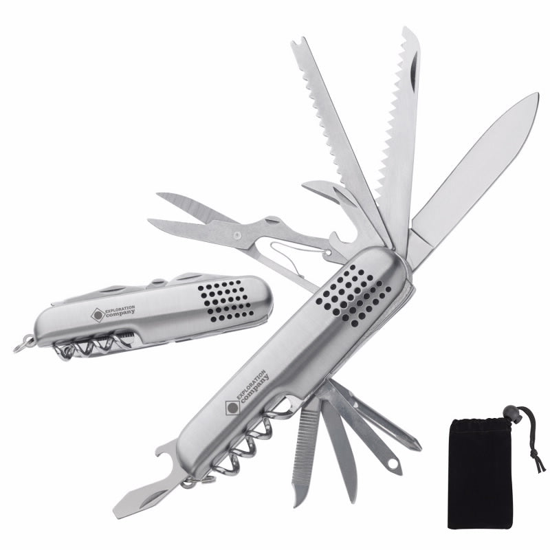 Front View of Silver Lynx Pocket Knife
