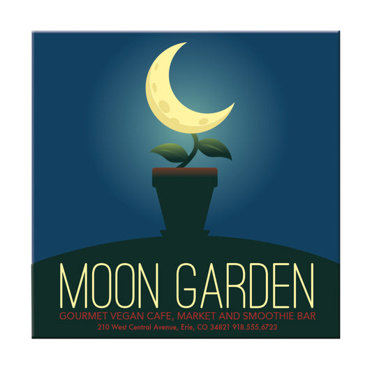 Front View of White Good Value™ 3" x 3" Square Magnet