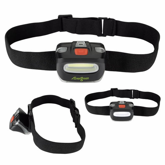 Front View of Black Good Value™ COB Headlamp