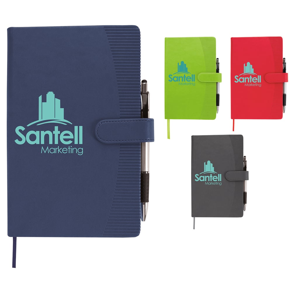 Charcoal Good Value™ Striped Edge Journal