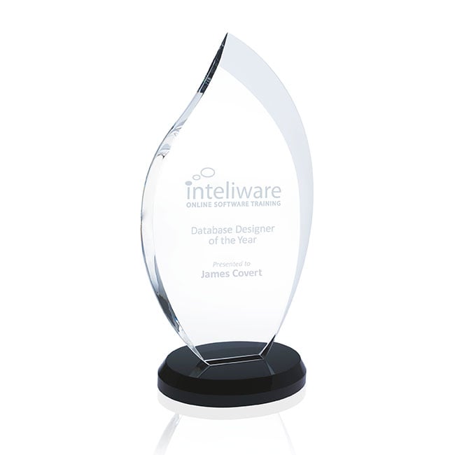 Front View of Clear JAFFA® Innovation Award - Medium
