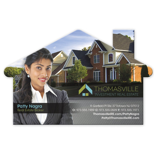 Front View of White Good Value™ 4" House Magnet