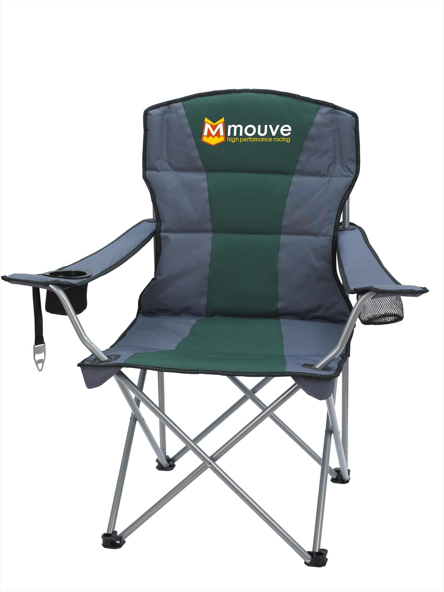Charcoal / Green Premium Stripe Chair