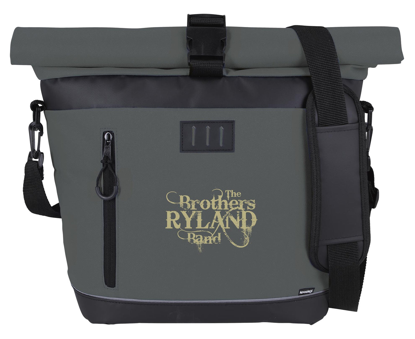 Outside View of Gray Koozie® Rogue Crossbody Cooler