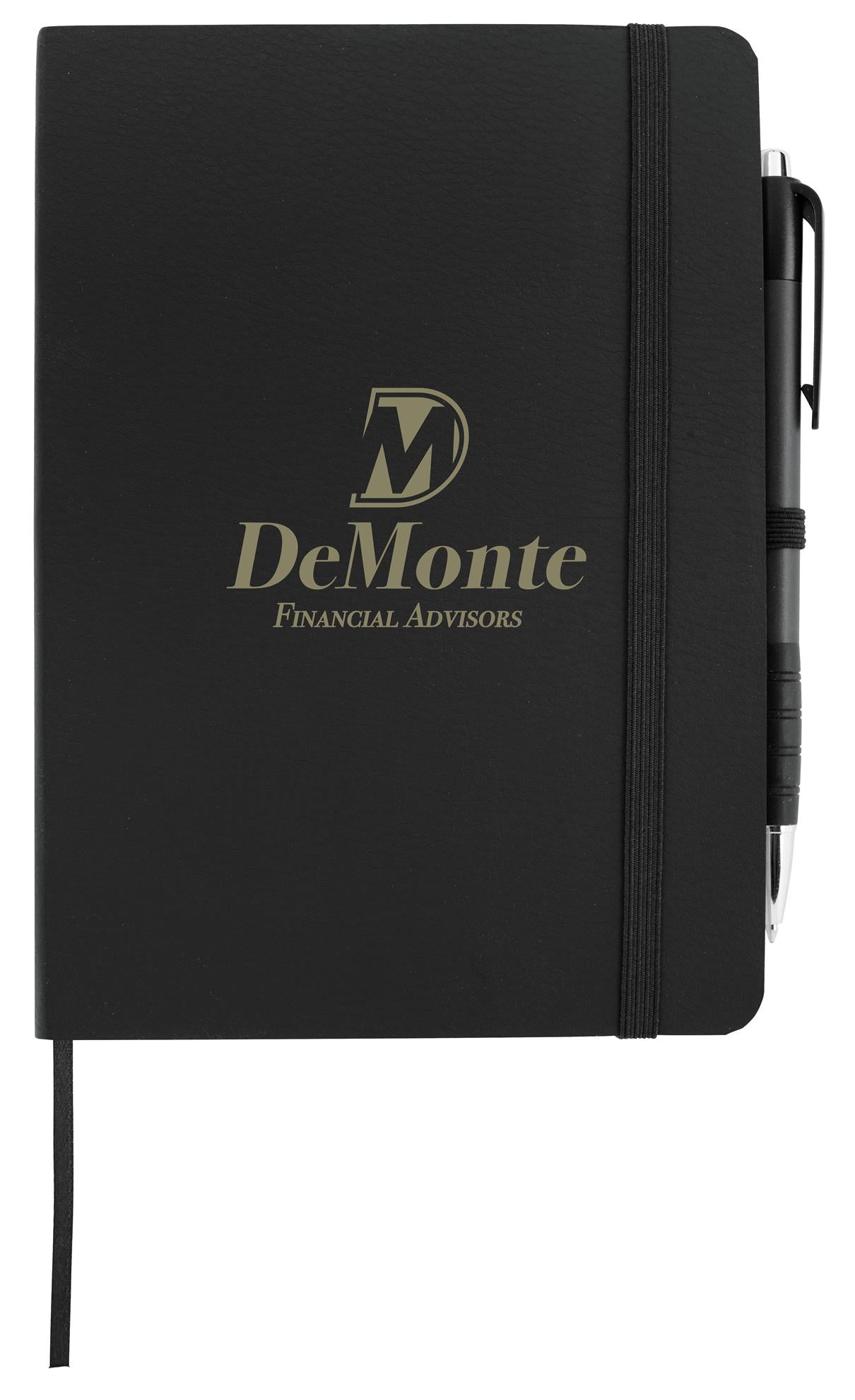 Front View of Black Good Value™ Notion Journal