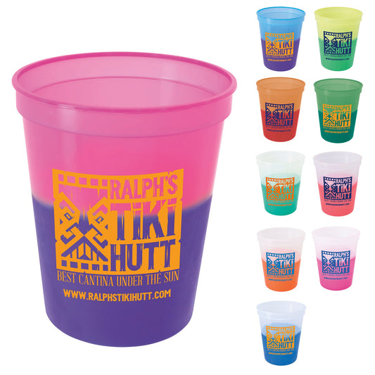 Blue(Purple) Good Value™ Color-Changing Stadium Cup - 16 oz.