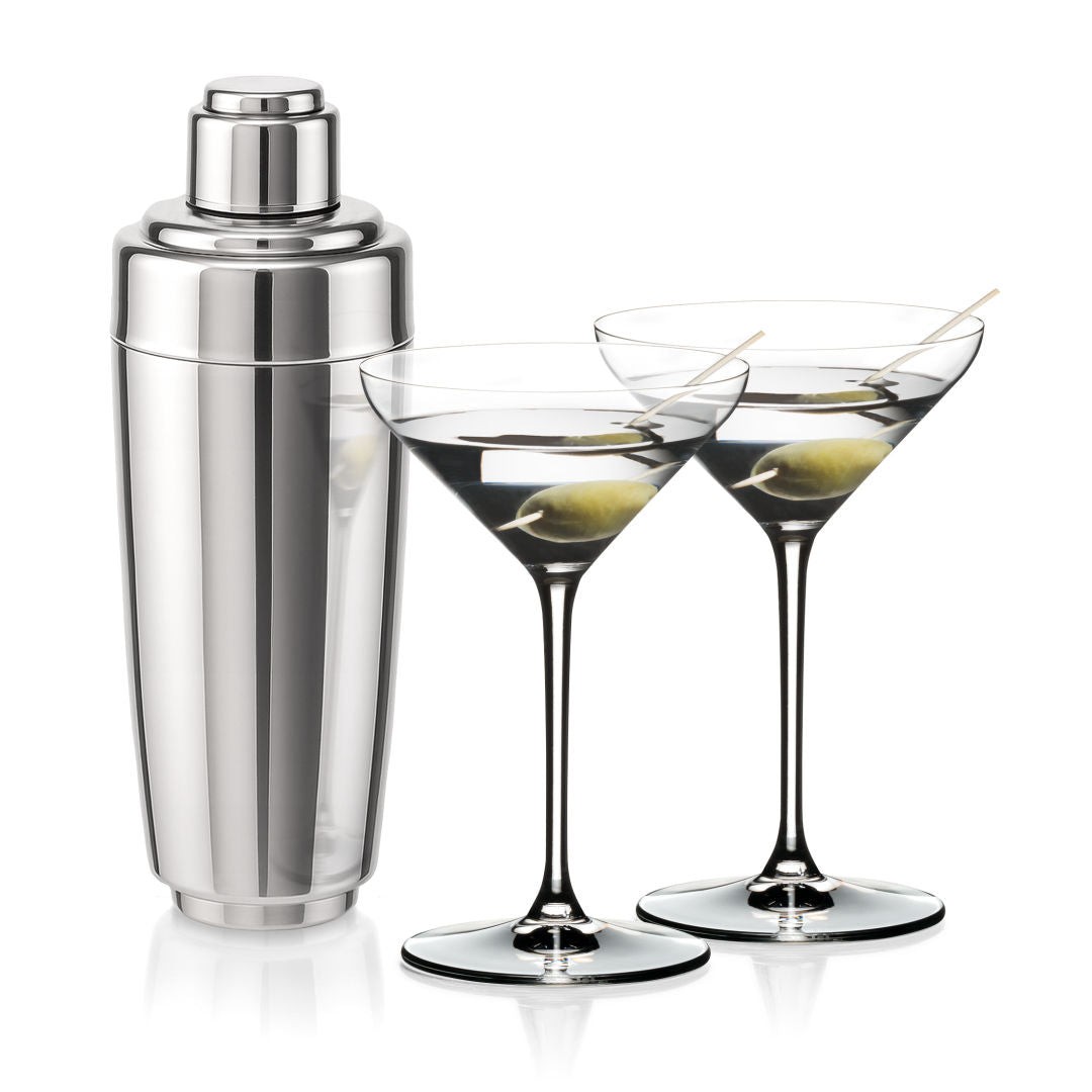 Pescara Shaker & RIEDEL Martini Set