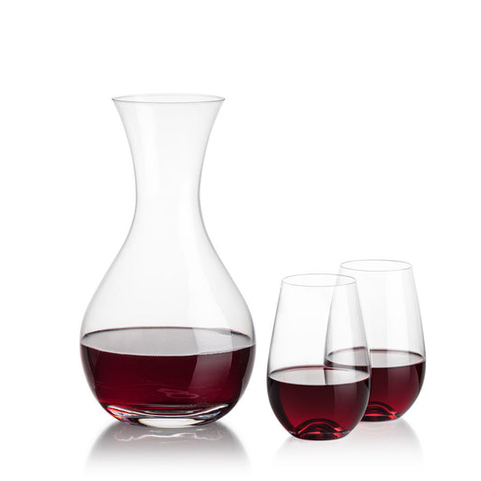 Adelita Carafe & Boston Stemless Wine
