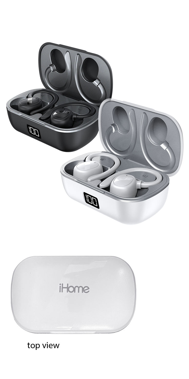 iHome® XT-82 True Wireless Earbuds & Charger Case