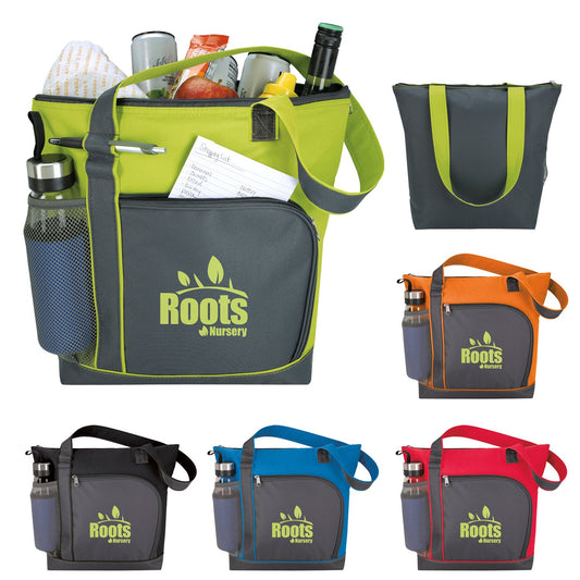 Front View of Apple Green Atchison® Market Cooler Tote