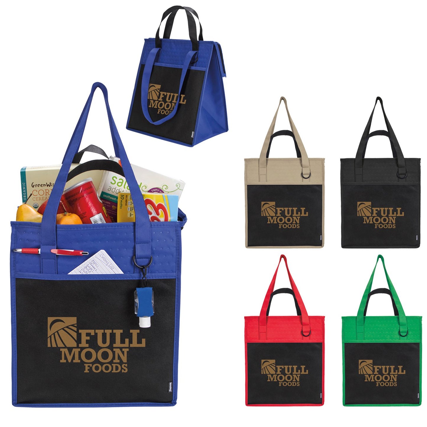 Black Koozie® Insulated Supermarket Tote