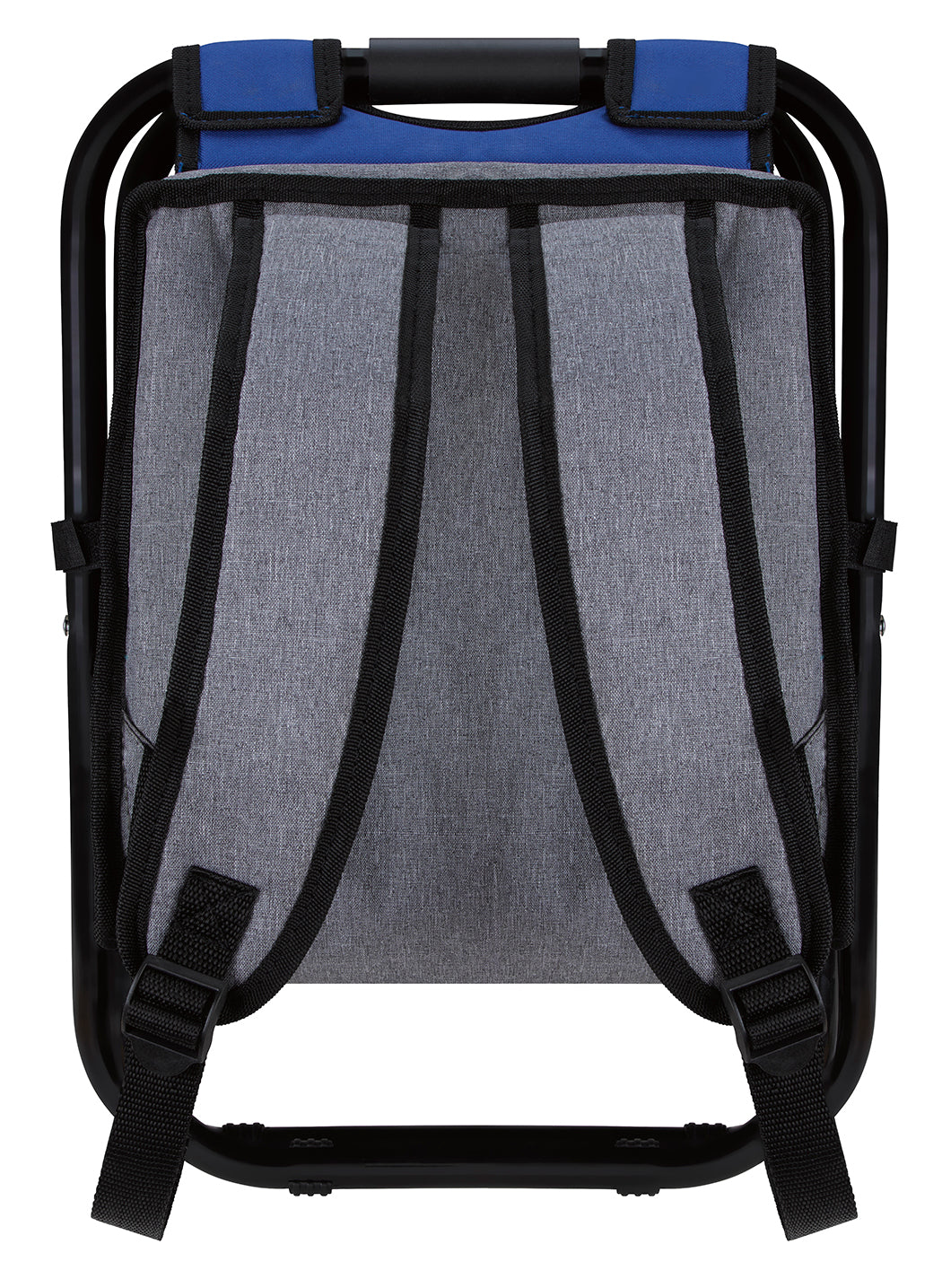 Front View of Black Koozie® Backpack Cooler Chair