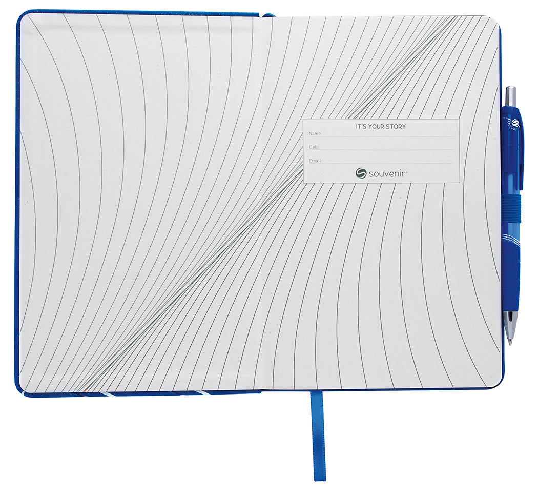 Inside View of Black Souvenir® Journal with Rayley Pen