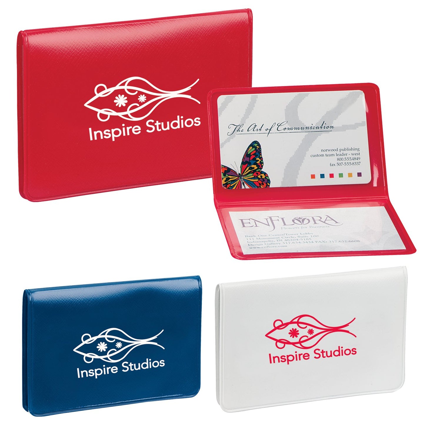 Blue Business Card/License Holder