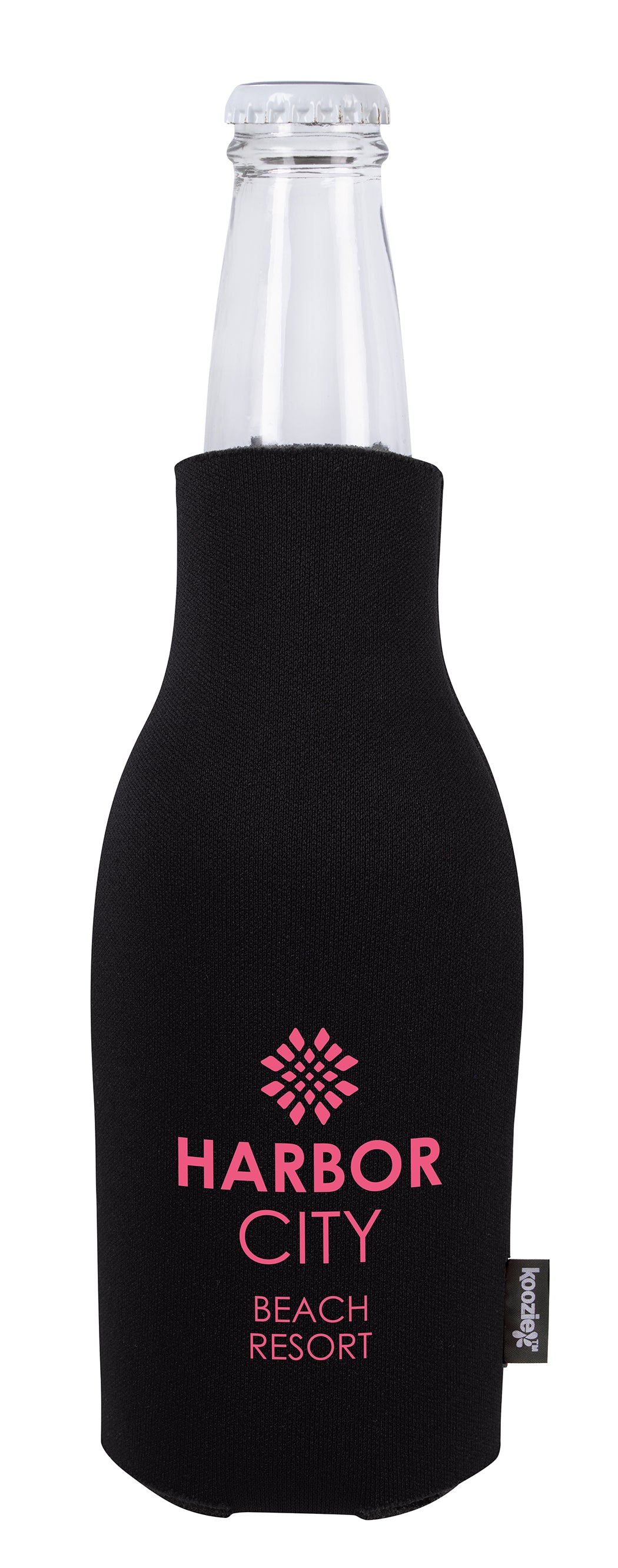 Koozie® Zip-Up Bottle Cooler with Opener